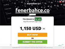Tablet Screenshot of fenerbahce.co
